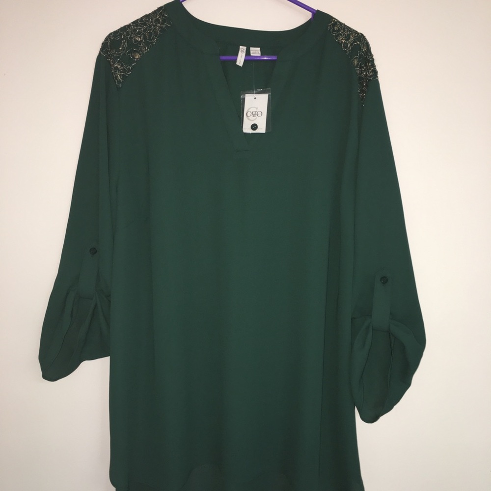Green blouse